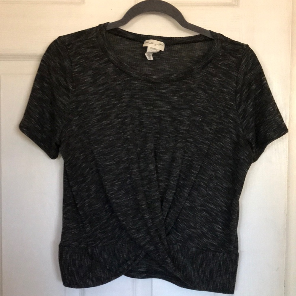 Dark Gray Crop Top